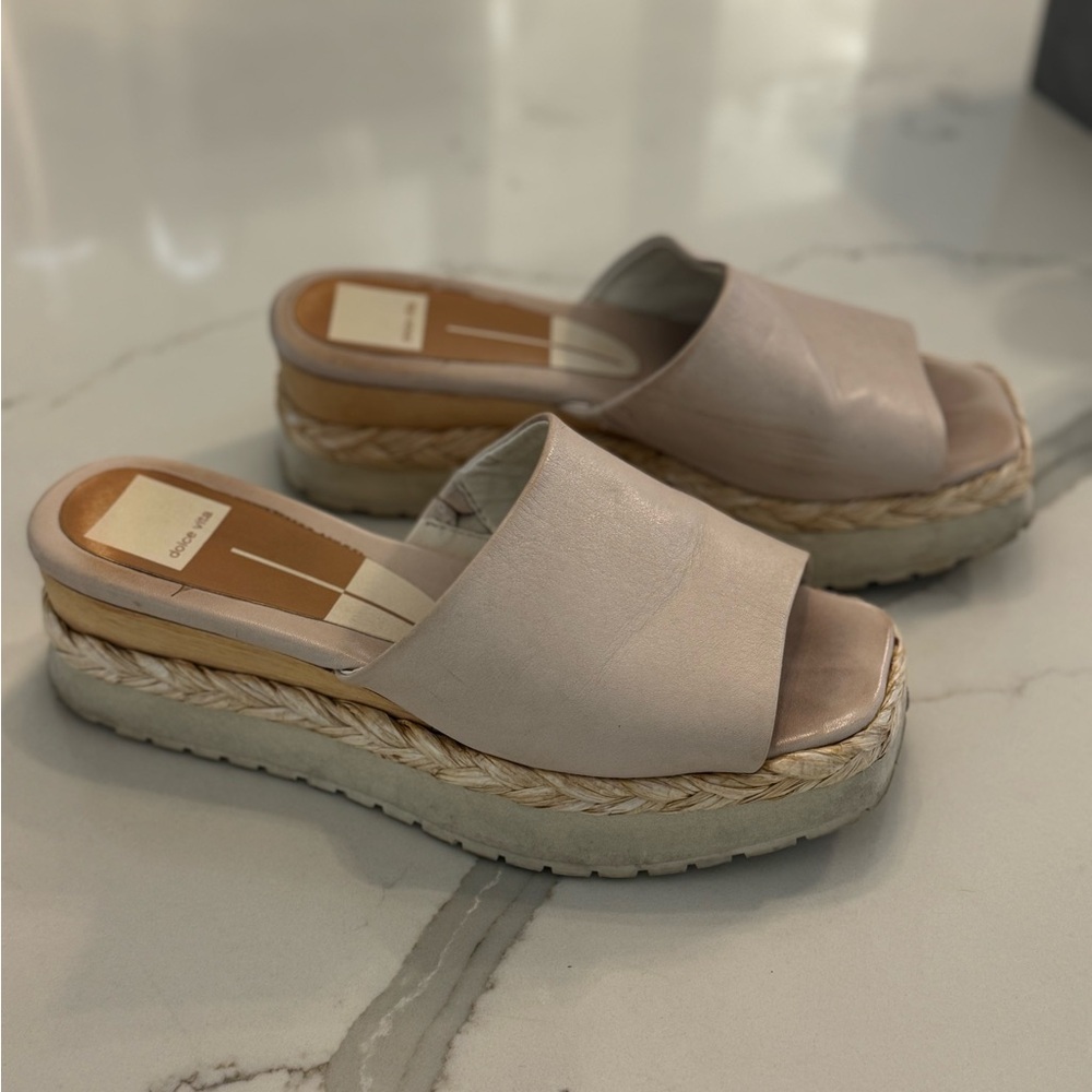 Dolce Vita Tan Espadrille Platform Sandals